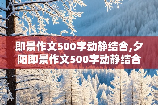 即景作文500字动静结合,夕阳即景作文500字动静结合