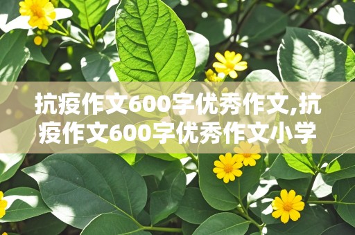 抗疫作文600字优秀作文,抗疫作文600字优秀作文小学生