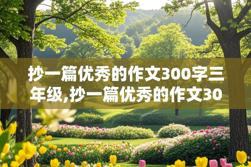 抄一篇优秀的作文300字三年级,抄一篇优秀的作文300字三年级写人的