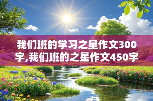 我们班的学习之星作文300字,我们班的之星作文450字