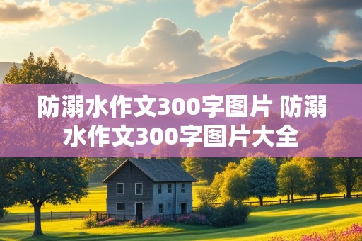 防溺水作文300字图片 防溺水作文300字图片大全