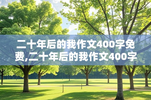 二十年后的我作文400字免费,二十年后的我作文400字免费五年级