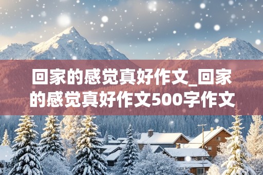 回家的感觉真好作文_回家的感觉真好作文500字作文