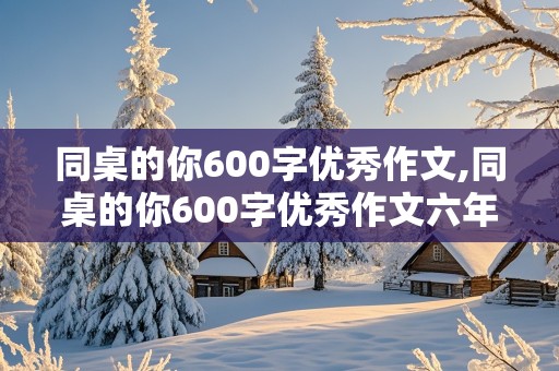 同桌的你600字优秀作文,同桌的你600字优秀作文六年级