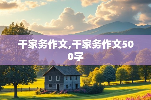 干家务作文,干家务作文500字