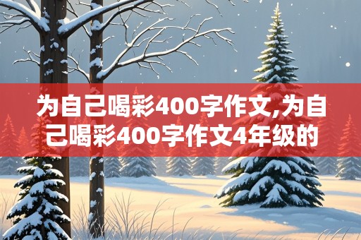 为自己喝彩400字作文,为自己喝彩400字作文4年级的