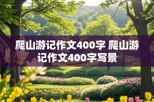 爬山游记作文400字 爬山游记作文400字写景