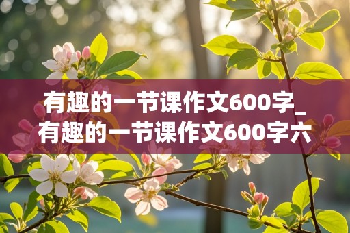 有趣的一节课作文600字_有趣的一节课作文600字六年级