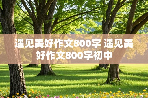 遇见美好作文800字 遇见美好作文800字初中