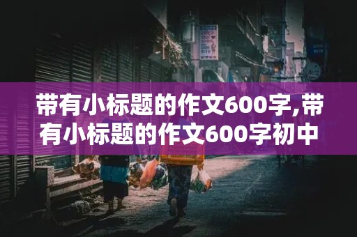 带有小标题的作文600字,带有小标题的作文600字初中