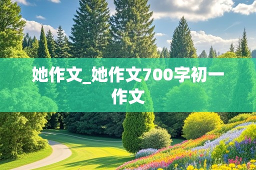 她作文_她作文700字初一作文