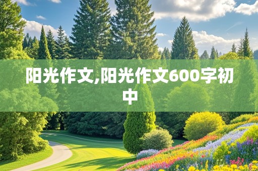 阳光作文,阳光作文600字初中