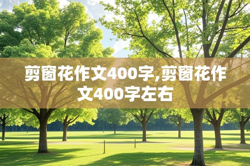 剪窗花作文400字,剪窗花作文400字左右