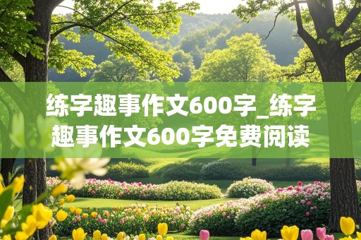 练字趣事作文600字_练字趣事作文600字免费阅读