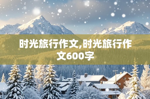 时光旅行作文,时光旅行作文600字