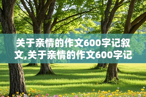 关于亲情的作文600字记叙文,关于亲情的作文600字记叙文,带有批注