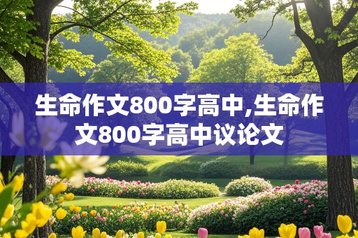 生命作文800字高中,生命作文800字高中议论文