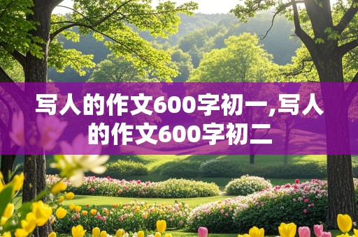 写人的作文600字初一,写人的作文600字初二