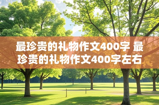 最珍贵的礼物作文400字 最珍贵的礼物作文400字左右