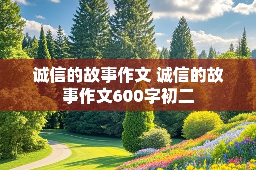 诚信的故事作文 诚信的故事作文600字初二