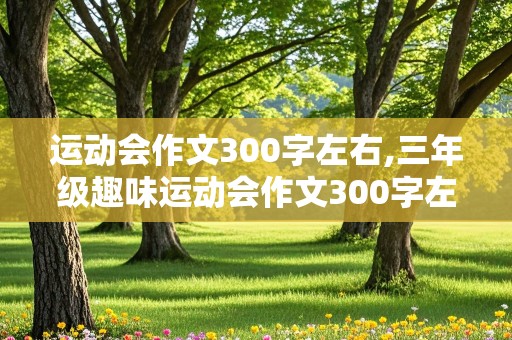 运动会作文300字左右,三年级趣味运动会作文300字左右