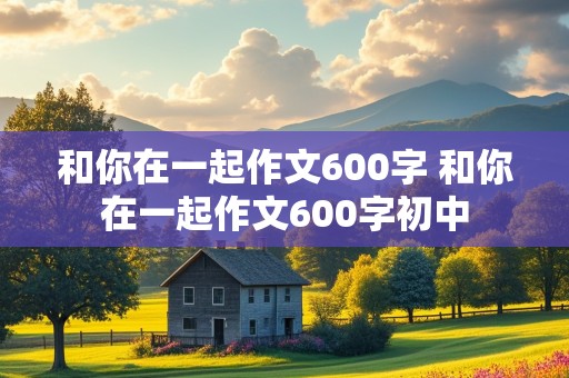 和你在一起作文600字 和你在一起作文600字初中