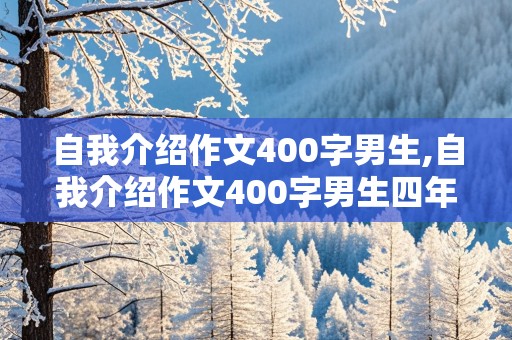 自我介绍作文400字男生,自我介绍作文400字男生四年级