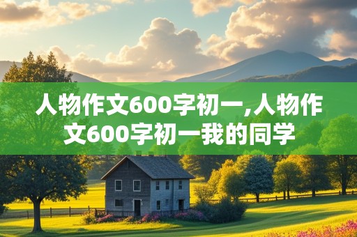 人物作文600字初一,人物作文600字初一我的同学