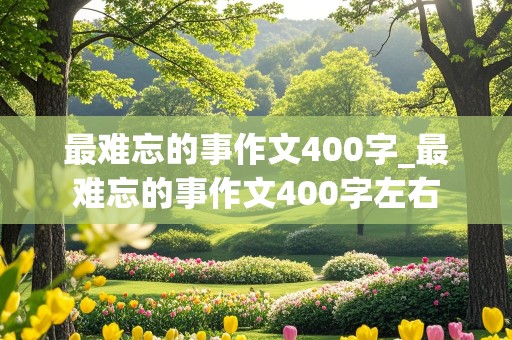 最难忘的事作文400字_最难忘的事作文400字左右