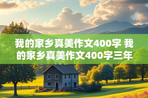 我的家乡真美作文400字 我的家乡真美作文400字三年级