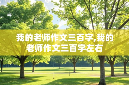 我的老师作文三百字,我的老师作文三百字左右