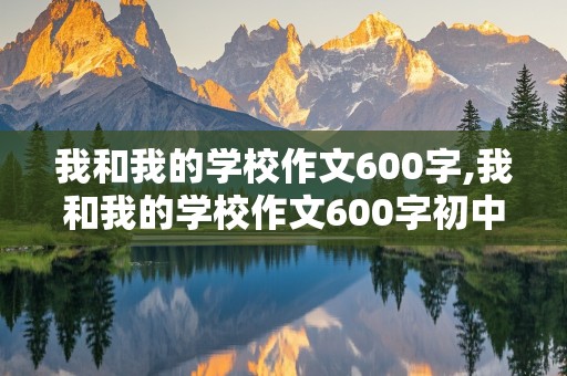 我和我的学校作文600字,我和我的学校作文600字初中