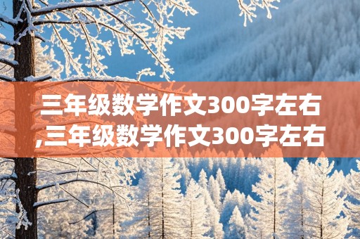 三年级数学作文300字左右,三年级数学作文300字左右(内容是养玫瑰花)