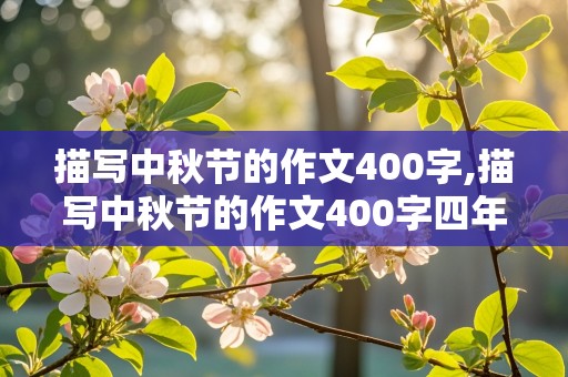 描写中秋节的作文400字,描写中秋节的作文400字四年级