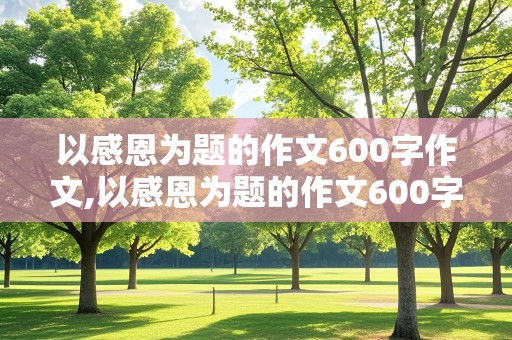 以感恩为题的作文600字作文,以感恩为题的作文600字作文初中