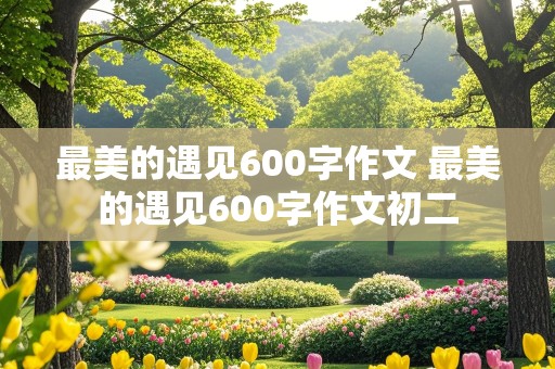 最美的遇见600字作文 最美的遇见600字作文初二