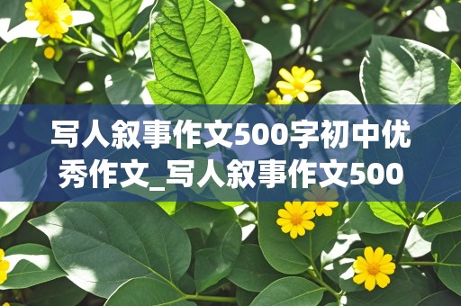 写人叙事作文500字初中优秀作文_写人叙事作文500字初中优秀作文范例