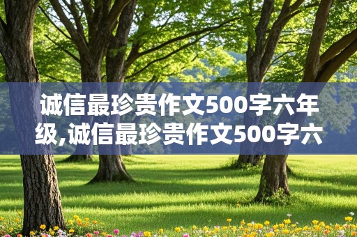 诚信最珍贵作文500字六年级,诚信最珍贵作文500字六年级记叙文