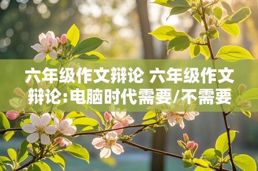 六年级作文辩论 六年级作文辩论:电脑时代需要/不需要练字200字