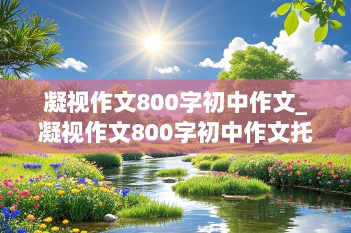 凝视作文800字初中作文_凝视作文800字初中作文托物言志