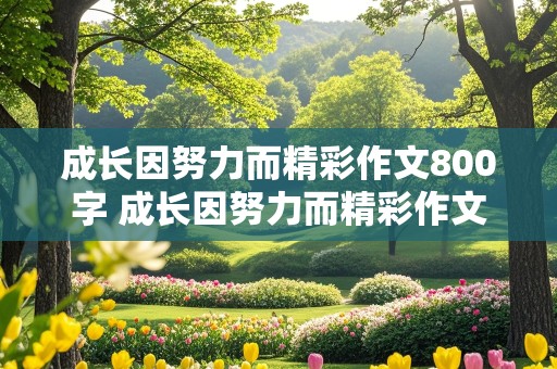 成长因努力而精彩作文800字 成长因努力而精彩作文800字初中