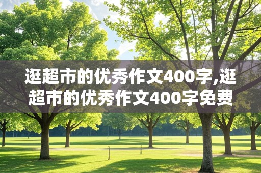 逛超市的优秀作文400字,逛超市的优秀作文400字免费