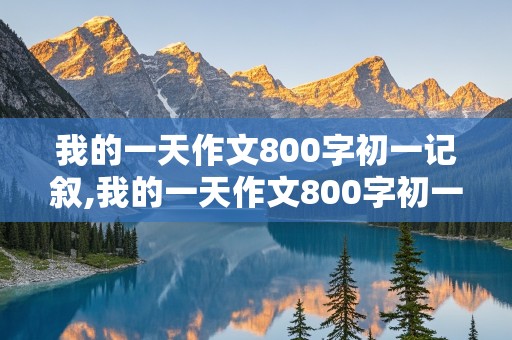 我的一天作文800字初一记叙,我的一天作文800字初一记叙文