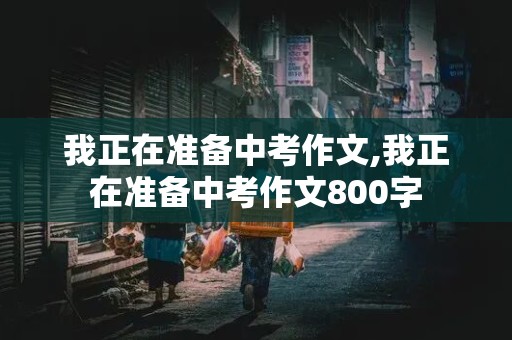 我正在准备中考作文,我正在准备中考作文800字