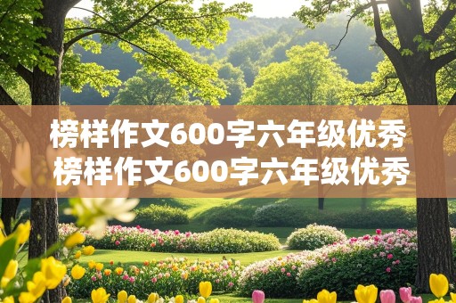 榜样作文600字六年级优秀 榜样作文600字六年级优秀作文