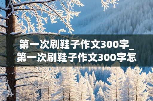 第一次刷鞋子作文300字_第一次刷鞋子作文300字怎么写