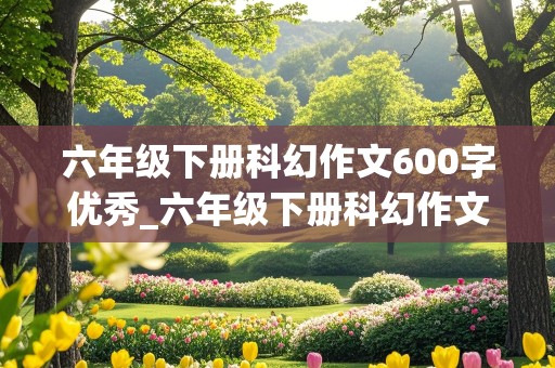 六年级下册科幻作文600字优秀_六年级下册科幻作文600字优秀作文