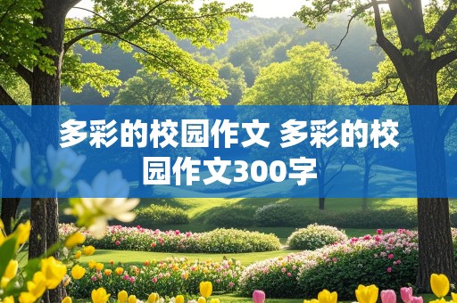 多彩的校园作文 多彩的校园作文300字