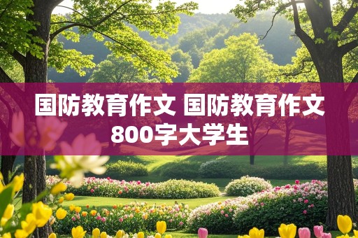 国防教育作文 国防教育作文800字大学生