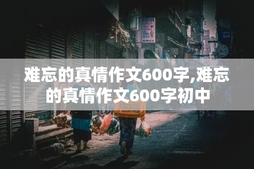 难忘的真情作文600字,难忘的真情作文600字初中